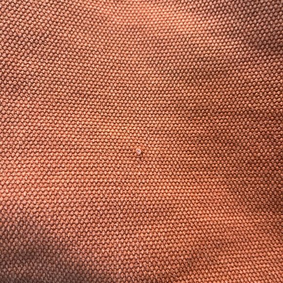 Cole Haan Canvas Tote Bag Teal Orange Open Top - Picture 4 of 5